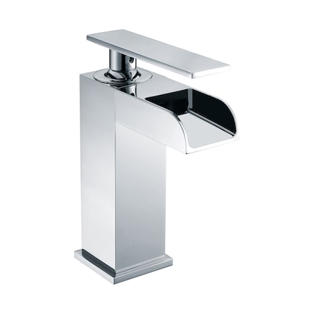 Alfi Brand Polished Chrome Sgl Hole Waterfall Bathroom Faucet AB1598-PC